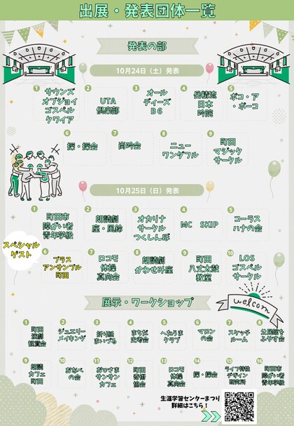 2026生涯学習センターまつり チラシ裏