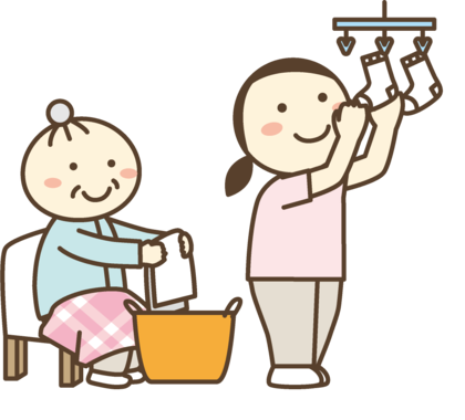 生活援助（洗濯）のイラスト