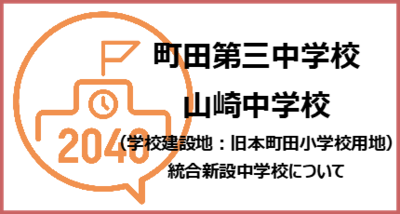 町田第三中学校・山崎中学校（学校建設地：旧本町田小学校用地）統合新設中学校
