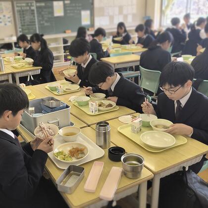 給食の様子