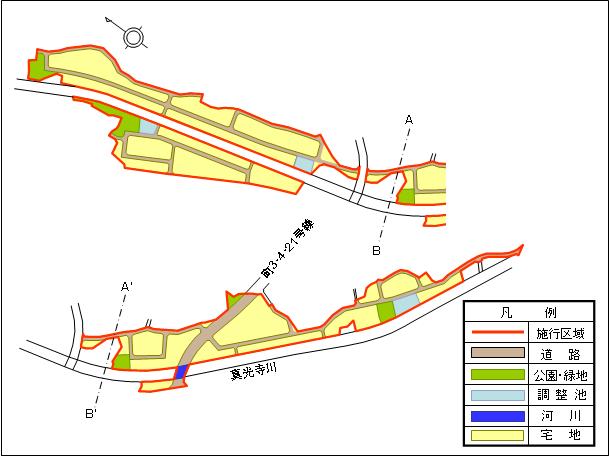 施行地区の設計図