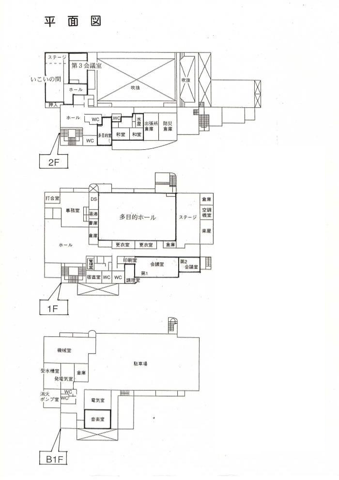 館内の案内図