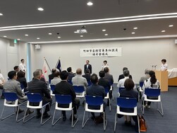 町田市自衛官募集相談員連盟委嘱式の写真