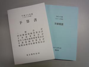 予算書と予算概要の表紙