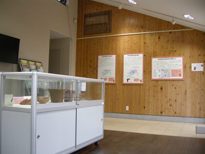 本町田遺跡ガイダンスルームの展示の様子です