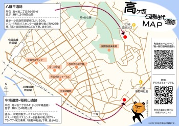 高ヶ坂石器時代遺跡マップ裏