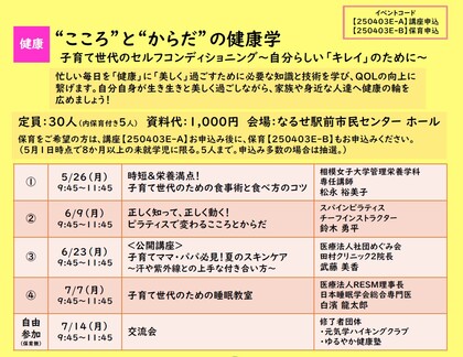 こころとからだの健康学プログラム詳細画像