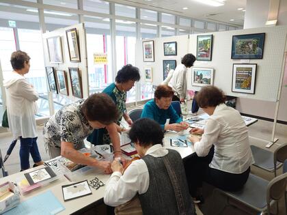 絵手紙の展示画像