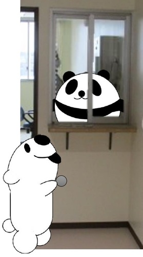 現金で使用料をを支払っている画像