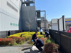 ごみ清掃の様子