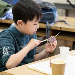 キャンドル作りの様子