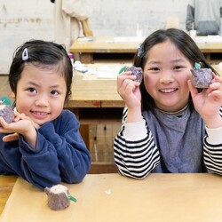 キャンドル作りの様子