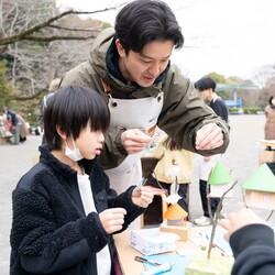 模型作りワークショップの様子