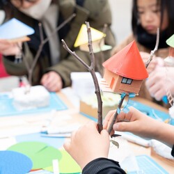 模型作りワークショップの様子