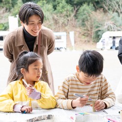 竹笛作りの様子