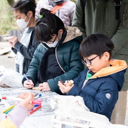 竹笛作りの様子