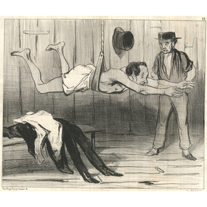 『泳ぐ人たち』《第19図》水泳の訓練。