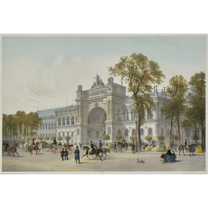 『その壮麗さにおけるパリ』《第28図》産業宮、正面の入り口