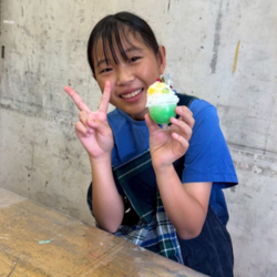 かき氷の食品サンプルワークショップの様子