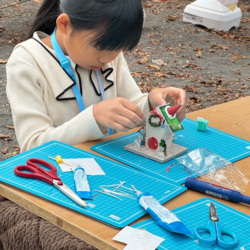 模型作りの様子