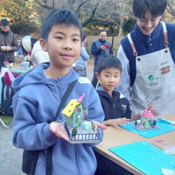 模型作りの様子