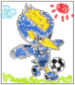 ゼルビーぬりえ