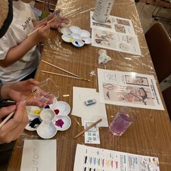 ガラス絵付け
