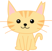 不妊去勢済みの耳カットをした猫のイラスト