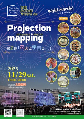 Projection mapping 第2弾「花火と宇宙と…」