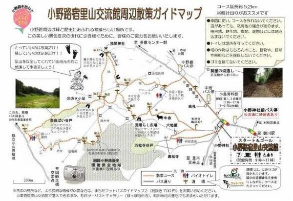 小野路宿里山交流館周辺散策ガイドマップ