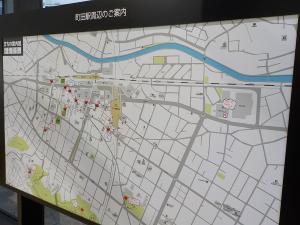 町田駅周辺の大型マップの写真