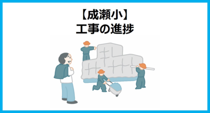 成瀬小工事の進捗