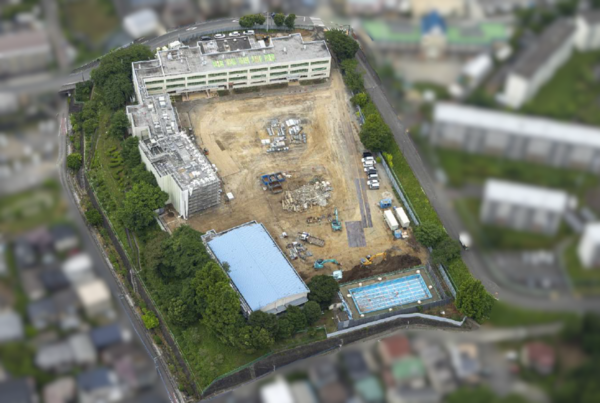 2025年6月の本町田ひなた小学校航空写真