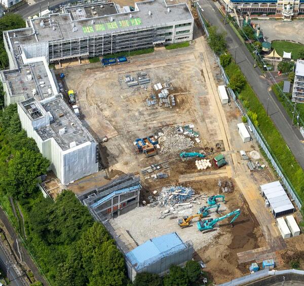 2025年7月の本町田ひなた小学校航空写真
