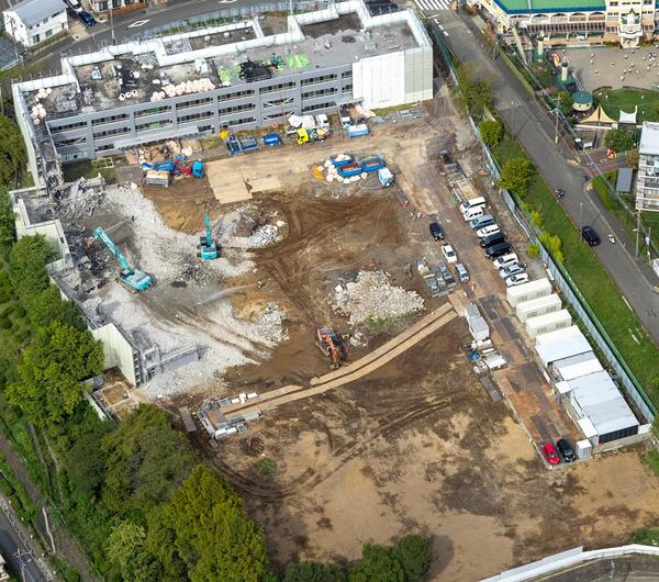 2025年9月の本町田ひなた小学校航空写真