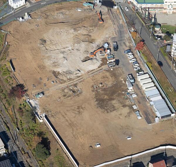 2025年11月の本町田ひなた小学校航空写真