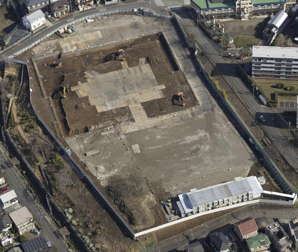 2026年3月の本町田ひなた小学校航空写真