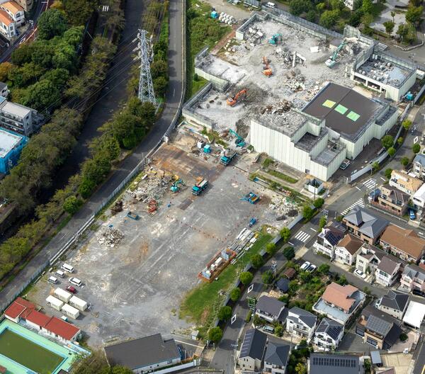 2025年9月の成瀬小学校航空写真