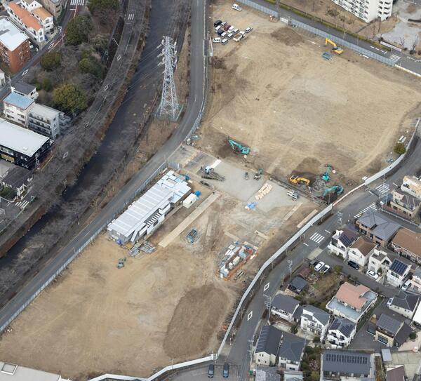 2026年2月の成瀬小学校航空写真