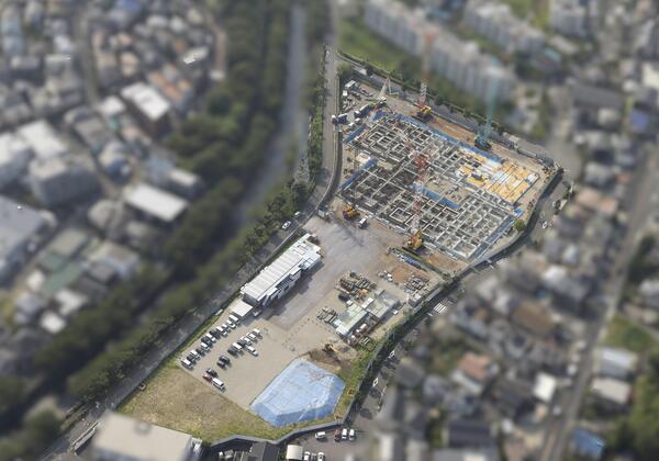 2026年7月の成瀬小学校航空写真