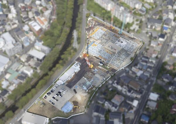 2026年8月の成瀬小学校航空写真