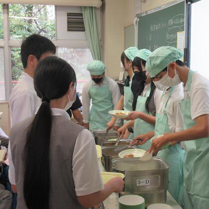 給食の様子