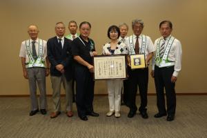 南つくし野自治会の表敬訪問の写真