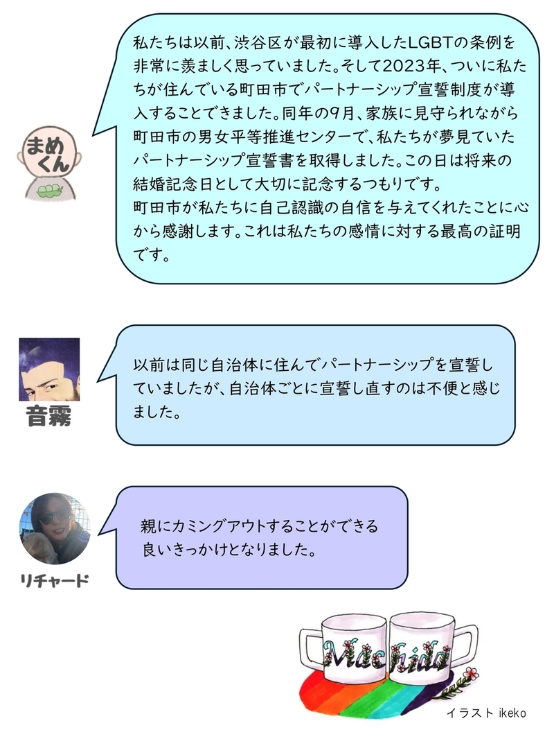 パートナーシップ宣誓者の声3