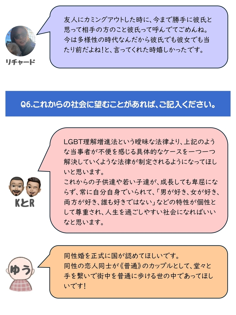 パートナーシップ宣誓者の声7