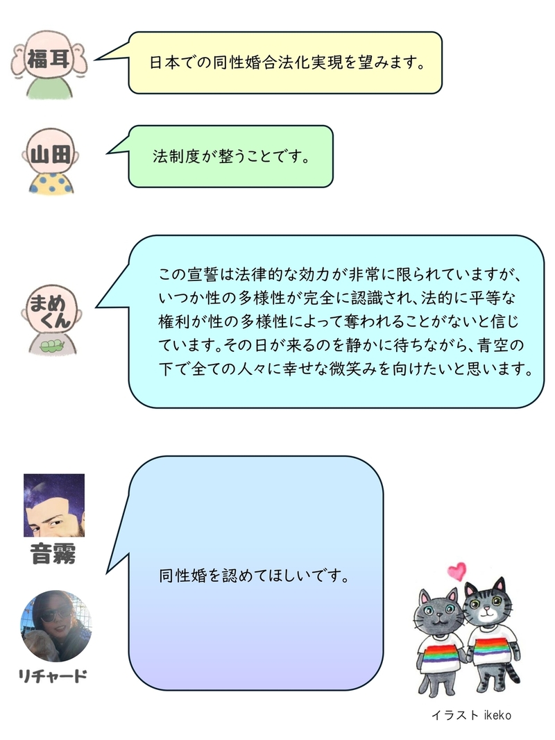 パートナーシップ宣誓者の声8