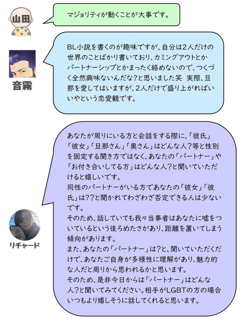 パートナーシップ宣誓者の声10