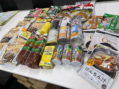 受け付けした食品の写真