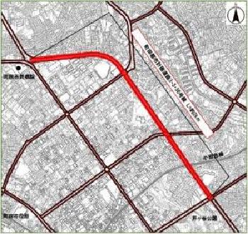 買取対象路線の図