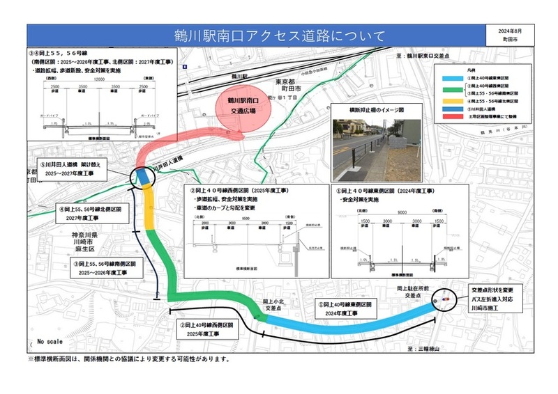鶴川駅南口アクセス道路について
